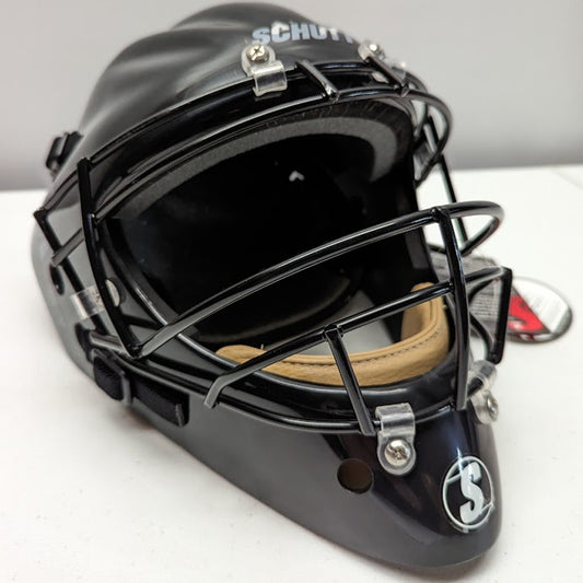 SCHUTT 2964S SOFTBALL HOCKEY STYLE CATCHERS HELMET - NOCSAE APPROVED Black