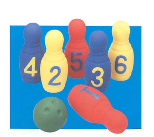 NUMBERED FOAM BOWLING SET