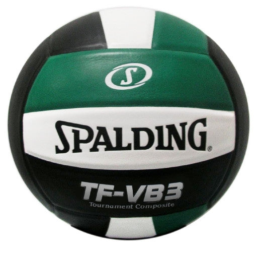 Spadling TF-VB3 Tournament Composite Leather Cover Volleyball Green/Black/White