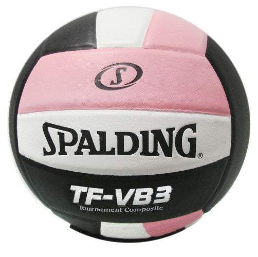 Spadling TF-VB3 Tournament Composite Leather Cover Volleyball Pink/Black/White