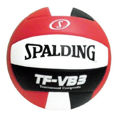 Spadling TF-VB3 Tournament Composite Leather Cover Volleyball Red/Black/White