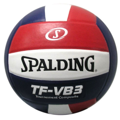 Spadling TF-VB3 Tournament Composite Leather Cover Volleyball Red/White/Blue