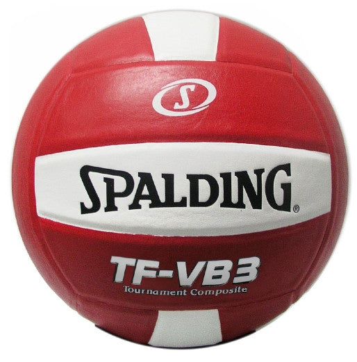 Spadling TF-VB3 Tournament Composite Leather Cover Volleyball Red/White