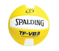 Spadling TF-VB3 Tournament Composite Leather Cover Volleyball Yellow/White