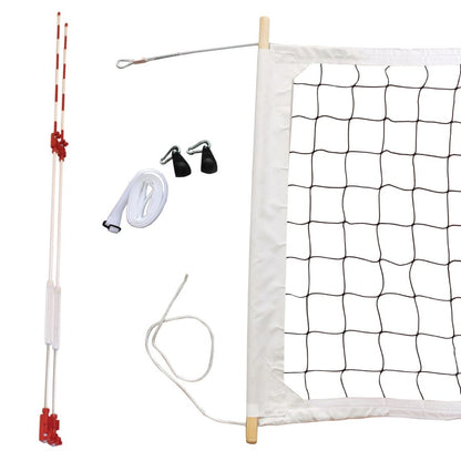 Spalding One-Court Elite Complete Steel Volleyball System