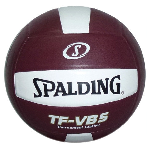 Spalding TF-VB5 Select Leather NFHS Volleyball Maroon/White