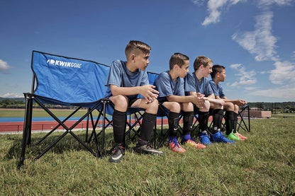 KwikGoal 6 Seat Kwik Bench Portable Seating Red