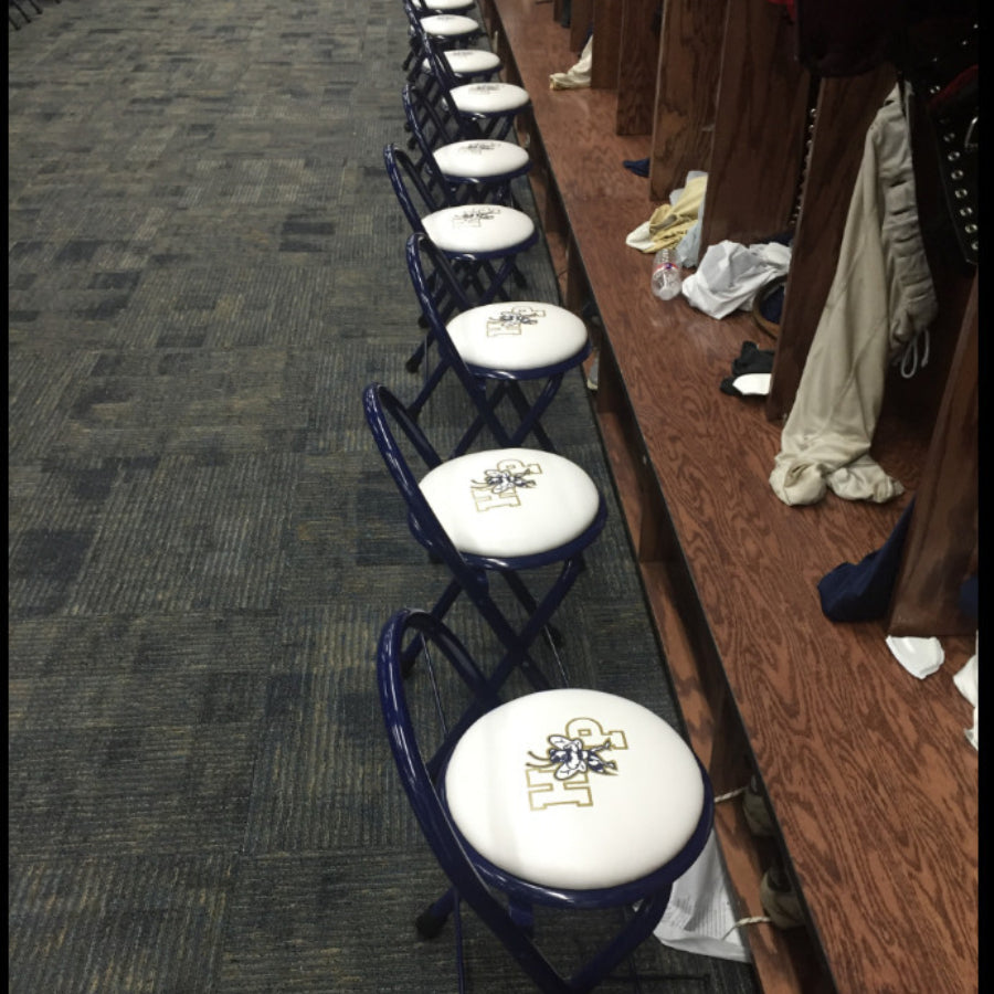 Custom Folding Locker Room Stools / Time out Stools - Morley Athletic Supply Co Inc