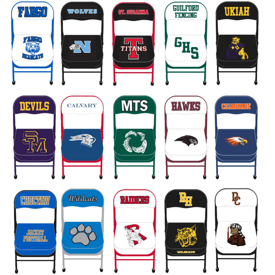 Custom Basketball Sideline Chairs for Your School, Team or Business - Morley Athletic Supply Co Inc