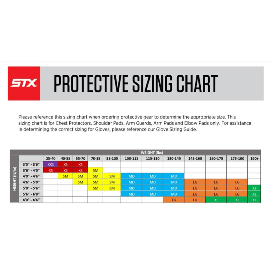 STX Lacrosse Shield 600 Men's Lacrosse Goalie Chest Protector Medium