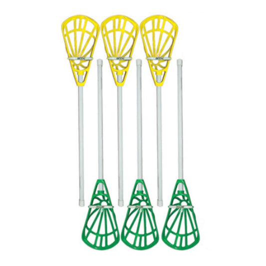 STXball Complete Game Set & Accessories Replacement Sticks Set of 6 Yellow/Green