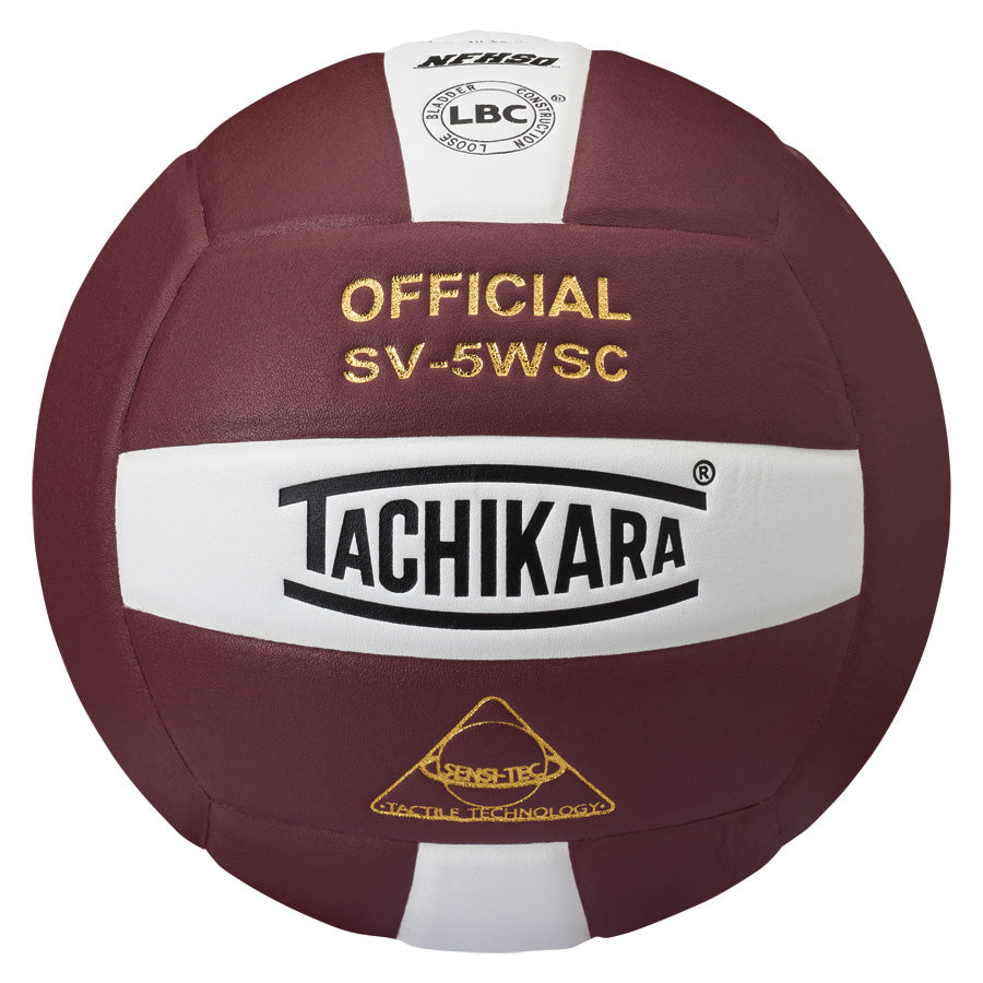 Tachikara SV5WSC Super Soft Volleyball Cardinal/White