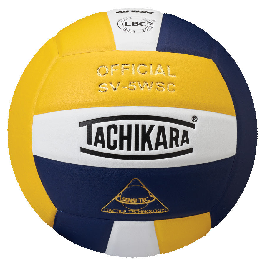 Tachikara SV5WSC Super Soft Volleyball Gold/White/Navy