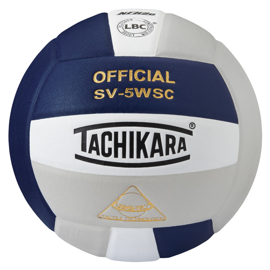 Tachikara SV5WSC Super Soft Volleyball Navy/White/Silver Grey