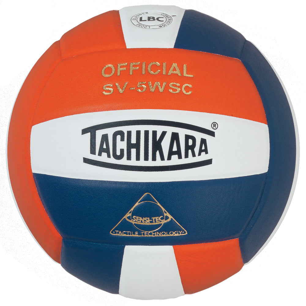 Tachikara SV5WSC Super Soft Volleyball Orange/White/Navy