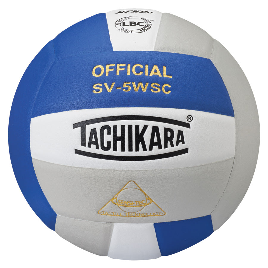 Tachikara SV5WSC Super Soft Volleyball Royal/White/Silver Grey