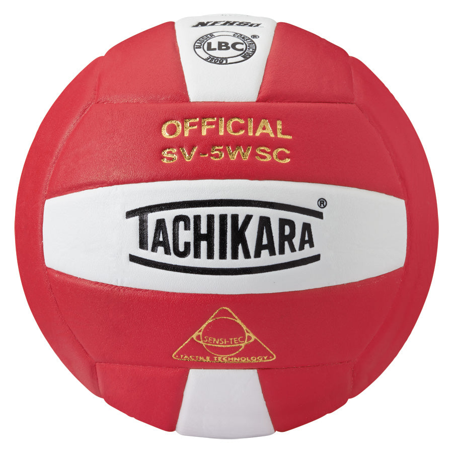 Tachikara SV5WSC Super Soft Volleyball Scarlet/White