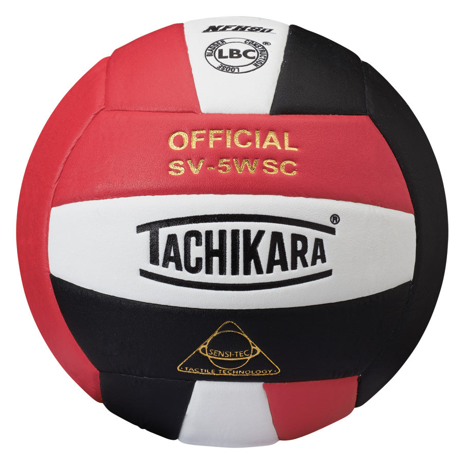 Tachikara SV5WSC Super Soft Volleyball Scarlet/White/Black