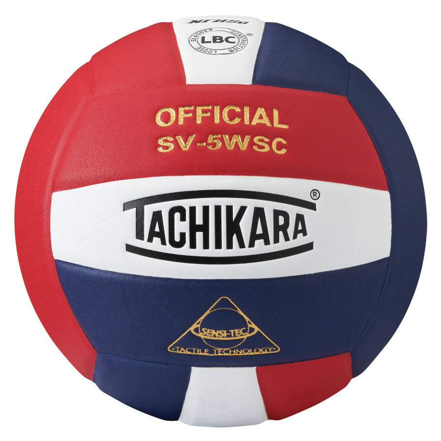 Tachikara SV5WSC Super Soft Volleyball Scarlet/White/Navy