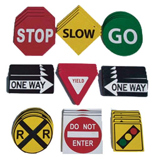 Traffic Safety Sign Set Of 36