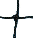 Custom Knotted Backstop Netting 1-3/4" Mesh, 2.5mm Cord, 3/8" Rope Border (Per Square Foot)