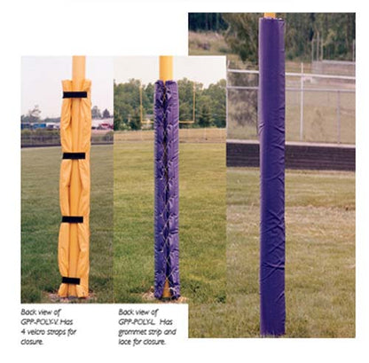 Economy Goal Post Pads Fits 4" Pole Velcro / Black