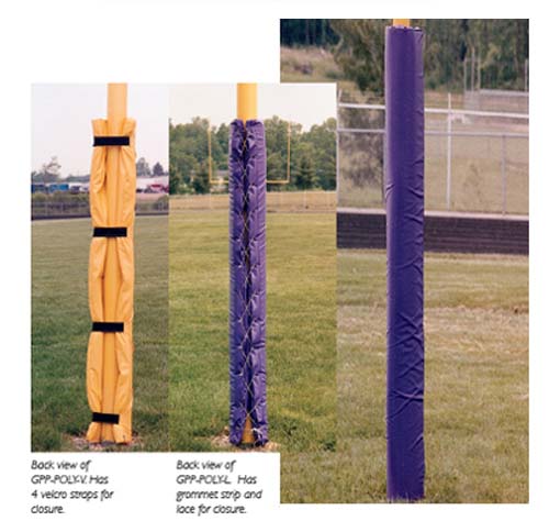Economy Goal Post Pads Fits 6" Pole Velcro / Black