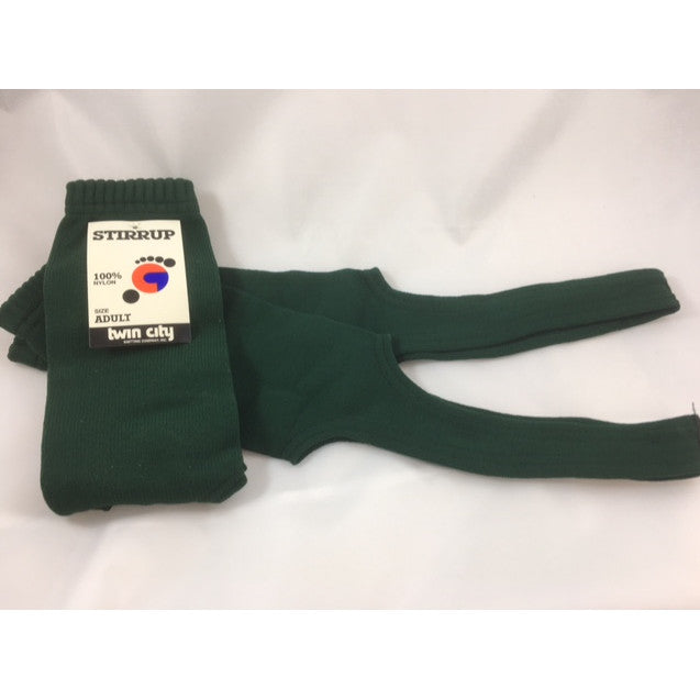 Single Pair Order Solid Dark Green Adult Stirrups In-Stock Ships 1-2 Business Days