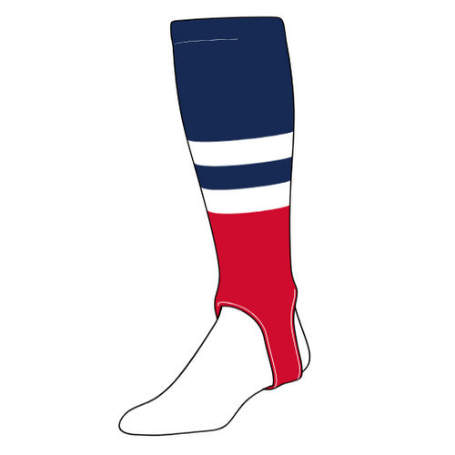 Custom Red Sox Baseball Stirrups (PATTERN G)