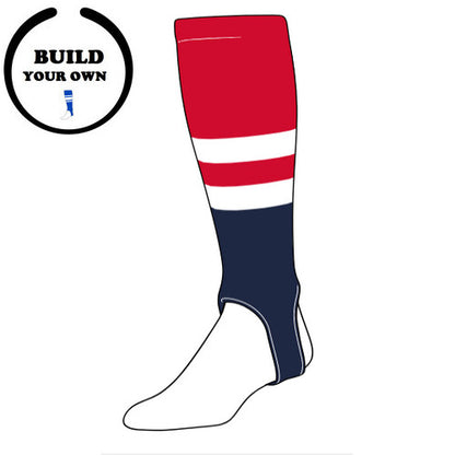 Custom Red Sox Baseball Stirrups (PATTERN G)