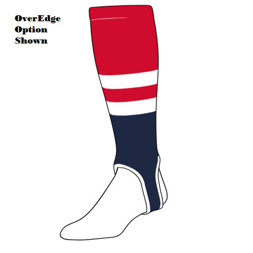Custom Red Sox Baseball Stirrups (PATTERN G)