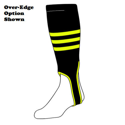TCK Custom Triple Stripe Baseball Stirrups (PATTERN B)