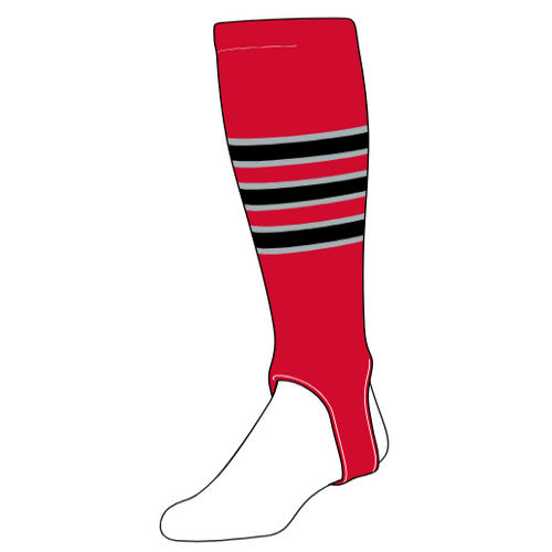 Twin City Knitting Custom FeatherEdge Baseball Softball Stirrup Sock (Pattern D)