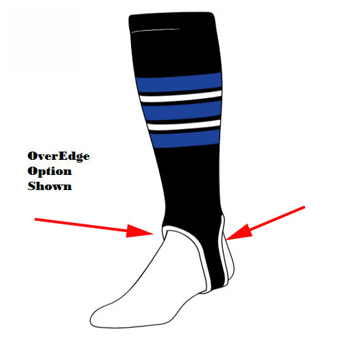 Twin City Knitting Custom Packer Baseball Softball Stirrup Sock (Pattern F)